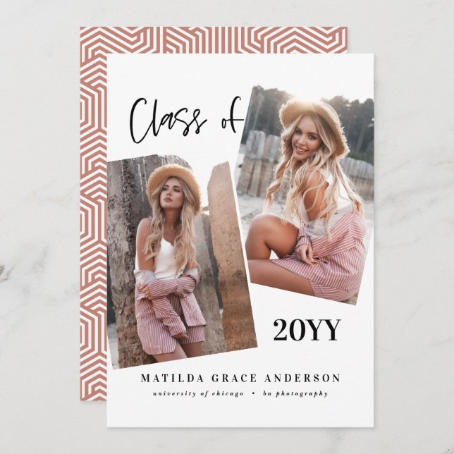 Fête de remise de diplômes en terre cuite géométri (Devant / Derrière)