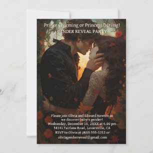 Fête de révélation de genre Invitations Prince ou 