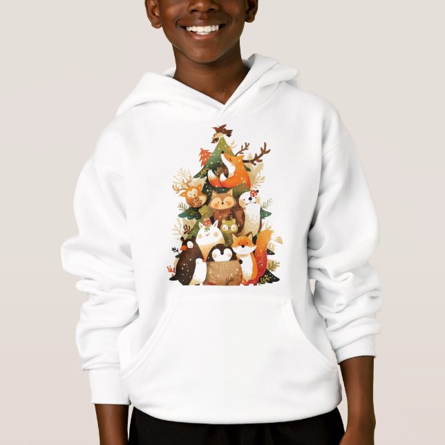 Fête de tambours Animaux de la forêt de Noël (Devant)