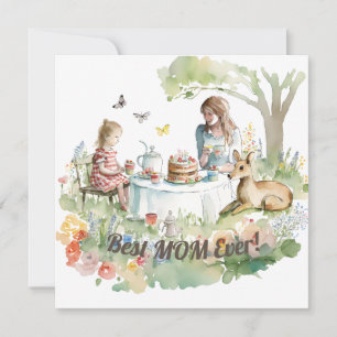 Fête de thé mère fille