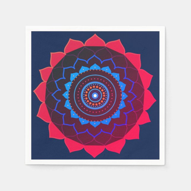 Fête de yoga  Serviette en papier (Devant)