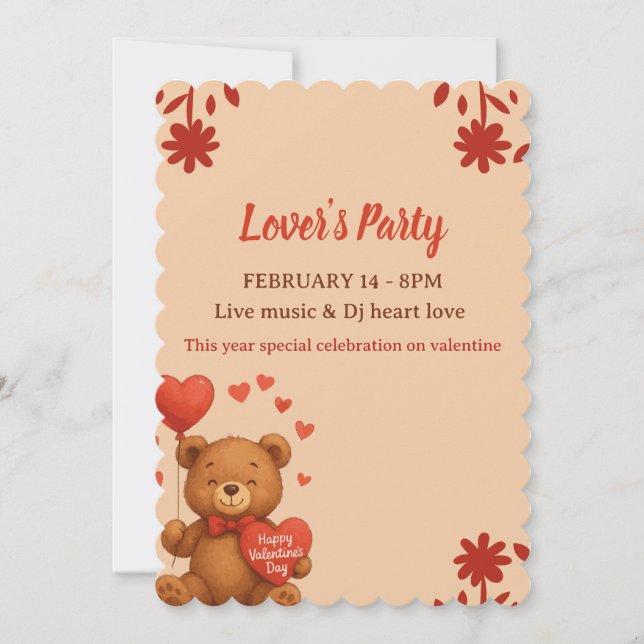 Fête des amoureux - Invitation à la fête de la Sai (Devant)