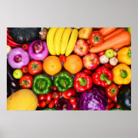 Fête des couleurs - Poster Fruit & Veggie frais