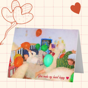 Fête des enfants Carte Saint-Valentin