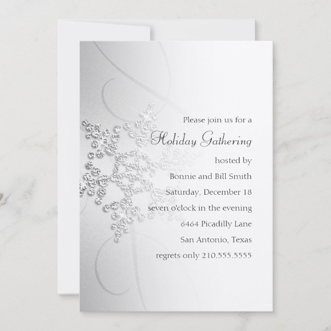 Fête des fêtes de neige Invitation (Devant)