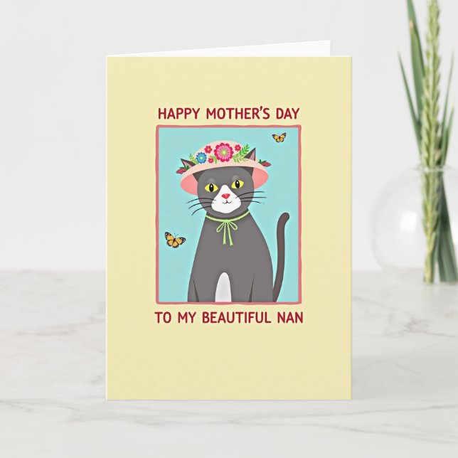 Fête des mamans de chats adorables Carte d'art (Devant)