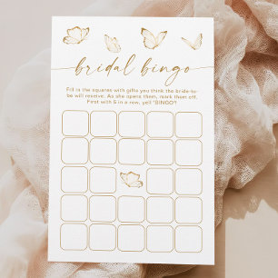 Fête des mariées à papillon blanc et or Jeu de Bin
