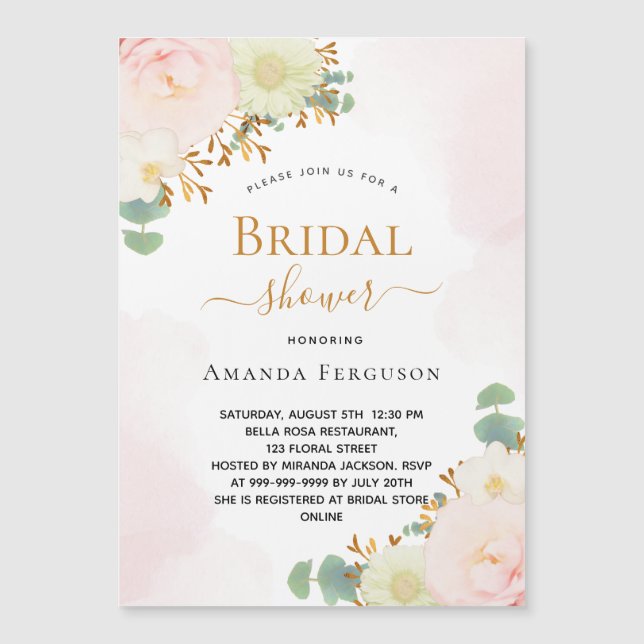 Fête des mariées bleu rose flacon d'aquarelle aima (Devant)