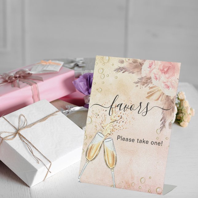 Fête des mariées bubbly brunch signe de faveur (Créateur téléchargé)