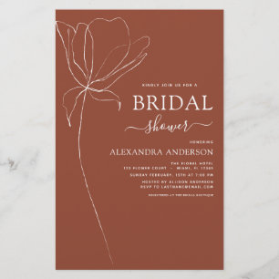 Fête des mariées Budget Terracotta Brûlé Orange