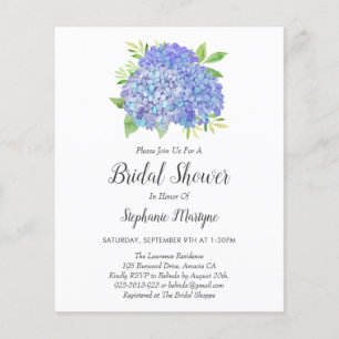 Fête des mariées budgétaire Bouquet Hydrangea viol