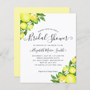 Fête des mariées budgétaire Citron Citrus Chic Inv