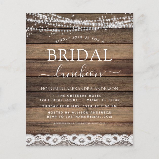 Fête des mariées budgétaire Luncheon Farmhouse (Devant)