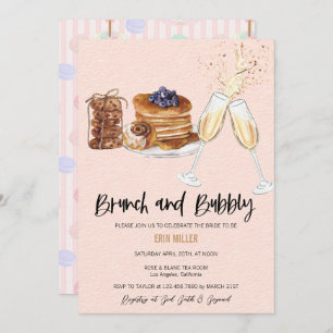 Fête des mariées Champagne   Brunch Invitations