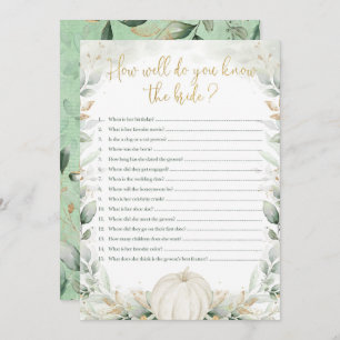 Fête des mariées citrouille Jeu Comment Vous Conna