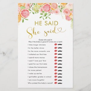 Fête des mariées Citrus De Pamplemousse Il A Dit Q