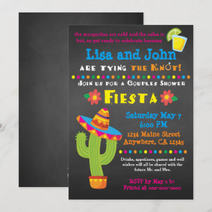 Fête des mariées Couples Fiesta Invitation