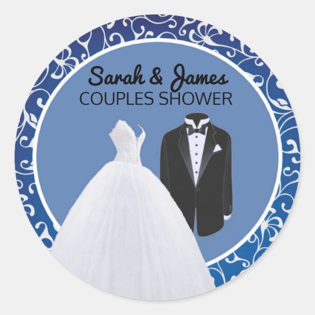 Fête des mariées Couples Mariage Favoriser Sticker (Devant)