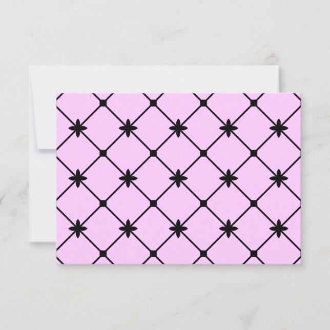 Fête des mariées Croix noire Invitations RSVP (Devant)