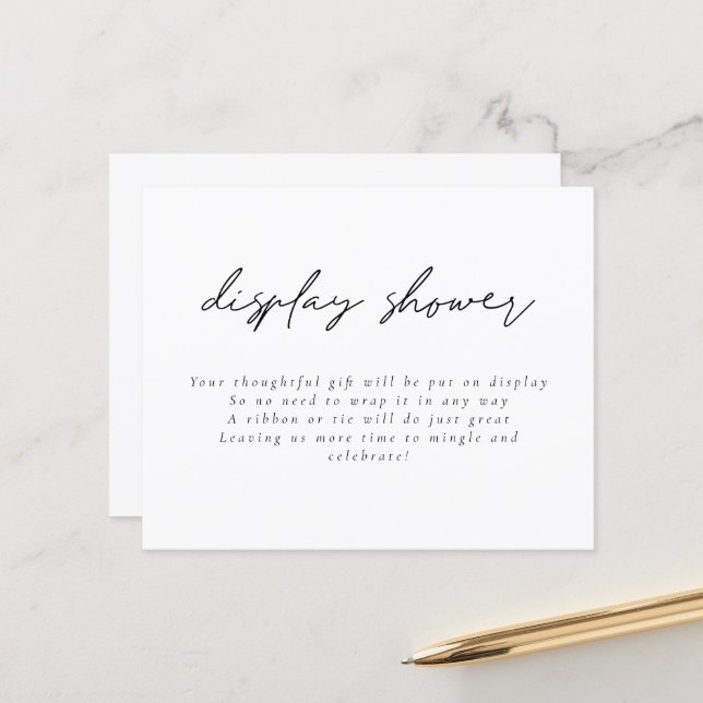 Fête des mariées d'affichage de script moderne bud (Devant/Arrière en situation)