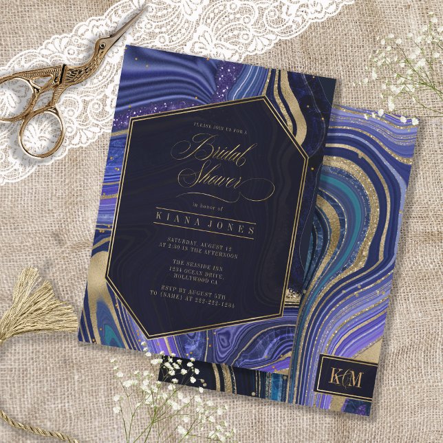 Fête des mariées d'âge Abstraite, minuit ID827 (Front/Back In Situ)