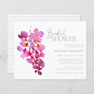 Fête des mariées d'aquarelle budgétaire Purple Wis