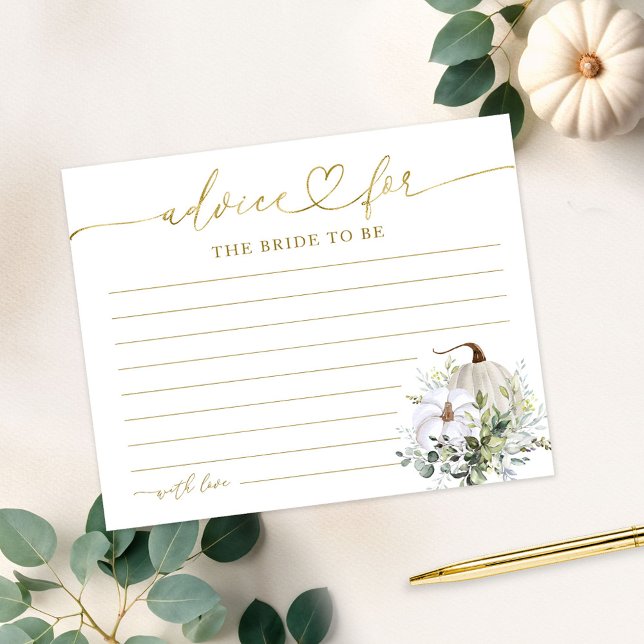 Fête des mariées de Citrouille de verdure Cartes d (Créateur téléchargé)