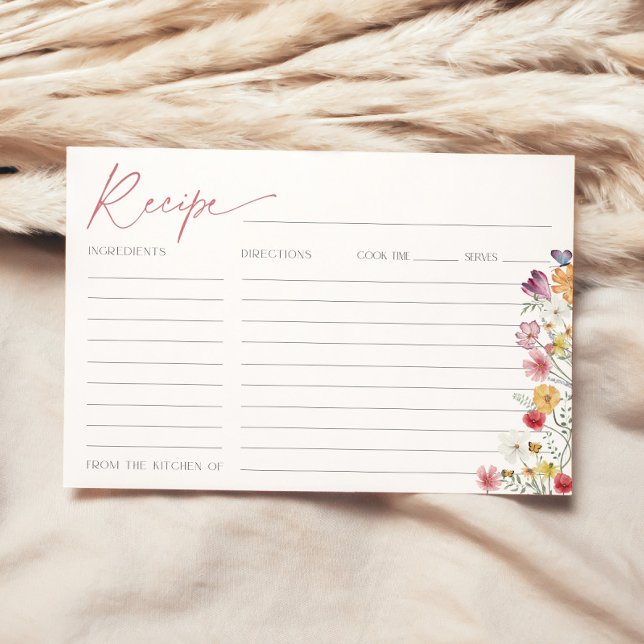 Fête des mariées de  de la carte fleur sauvage en  (Créateur téléchargé)