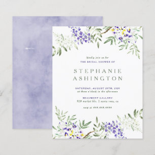Fête des mariées de glycine à l'aquarelle violet b