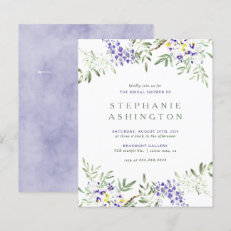 Fête des mariées de glycine à l'aquarelle violet b