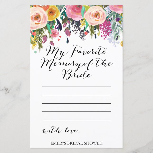 Fête des mariées de jardin - Mémoire préférée de l (Devant)