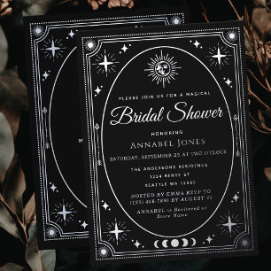 Fête des mariées de la carte Tarot noir céleste ar