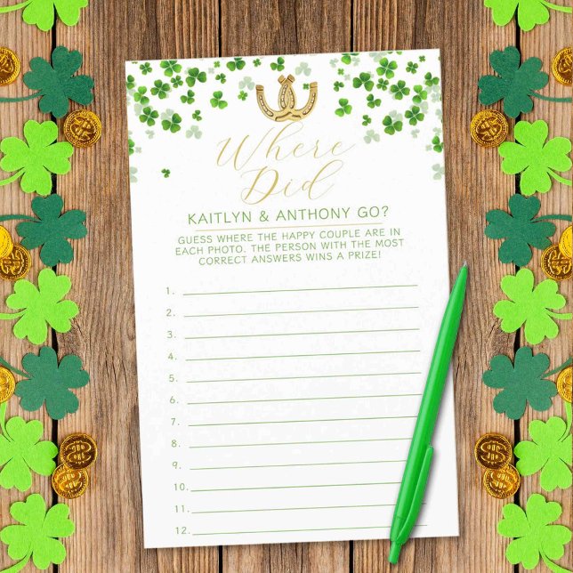 Fête des mariées de la Saint Patrick Où sont-ils a (Créateur téléchargé)