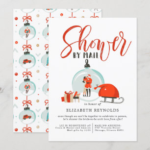 Fête des mariées de Noël par invitation postale