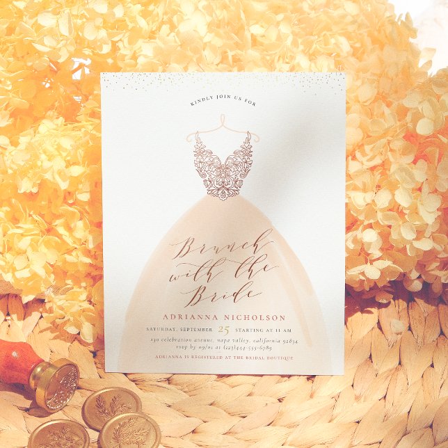 Fête des mariées de robe Mariage Rose d'or budget (Créateur téléchargé)