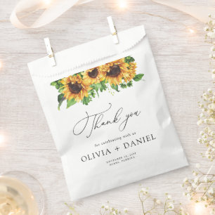 Fête des mariées de tournesol Favoriser les sacs