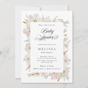 Fête des mariées des fleurs d'aquarelle crème et b