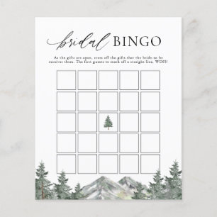 Fête des mariées des pins de montagne Jeu de bingo