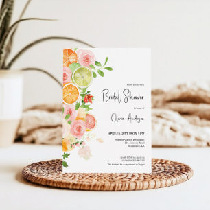 Fête des mariées d'été Citrus Brunch Invitation