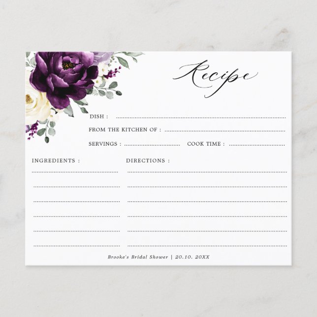 Fête des mariées d'ivoire d'aubergine de prune pou (Devant)