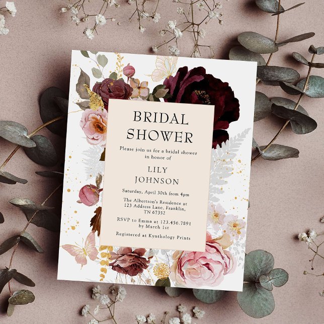 Fête des mariées d'or rose pâle élégante du budget (Créateur téléchargé)