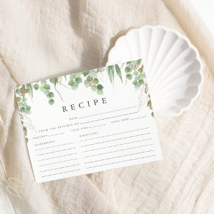 Fête des mariées Eucalyptus Vert Aquarelle Recette