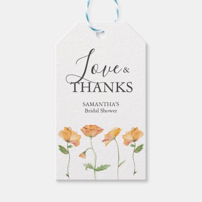 Fête des mariées Favoriser les étiquettes Aquarell (Devant)