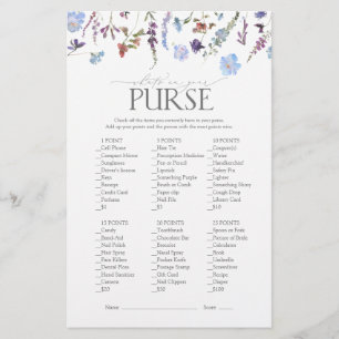 Fête des mariées Fleur sauvage bleu Dusty