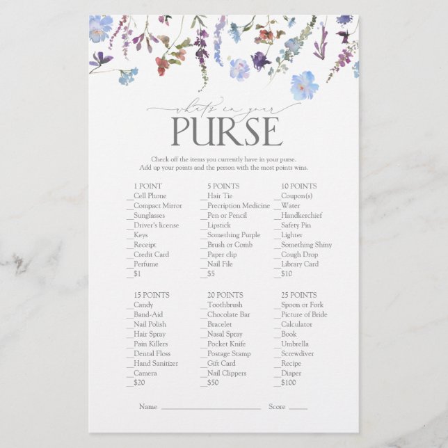 Fête des mariées Fleur sauvage bleu Dusty (Devant)