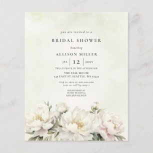 Fête des mariées florale blanche Budget