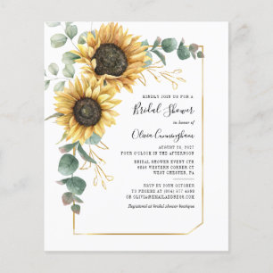 Fête des mariées florale géométrique de tournesol
