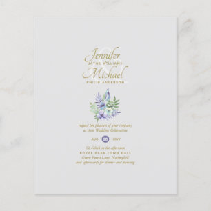 Fête des mariées florale Lilac par courrier ou Mar