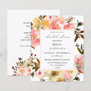 Fête des mariées Florale rose et jaune Budget