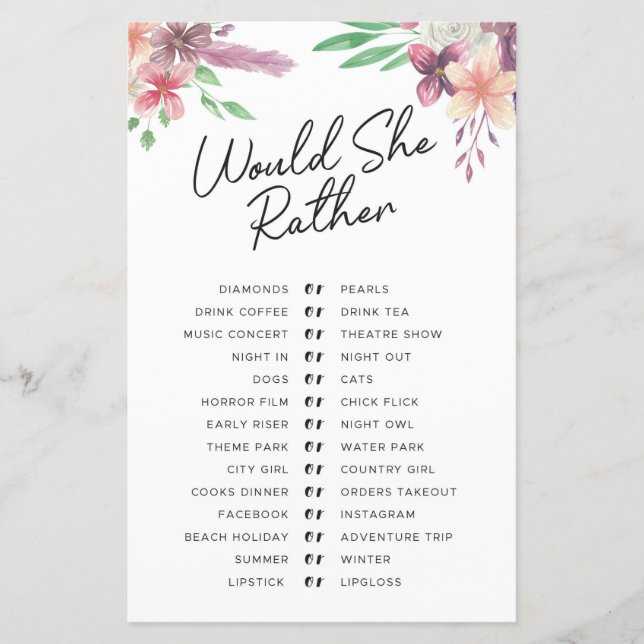 Fête des mariées Games Plairait-Elle À Jouer Flora (Devant)